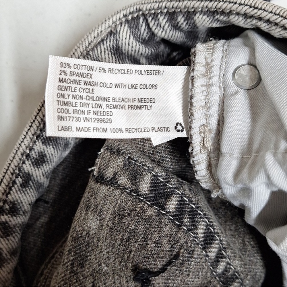 Bundle - Plus Size High-Rise Stretch Denim Shorts, Ava & Viv - Gray & Orange - Picture 7 of 7